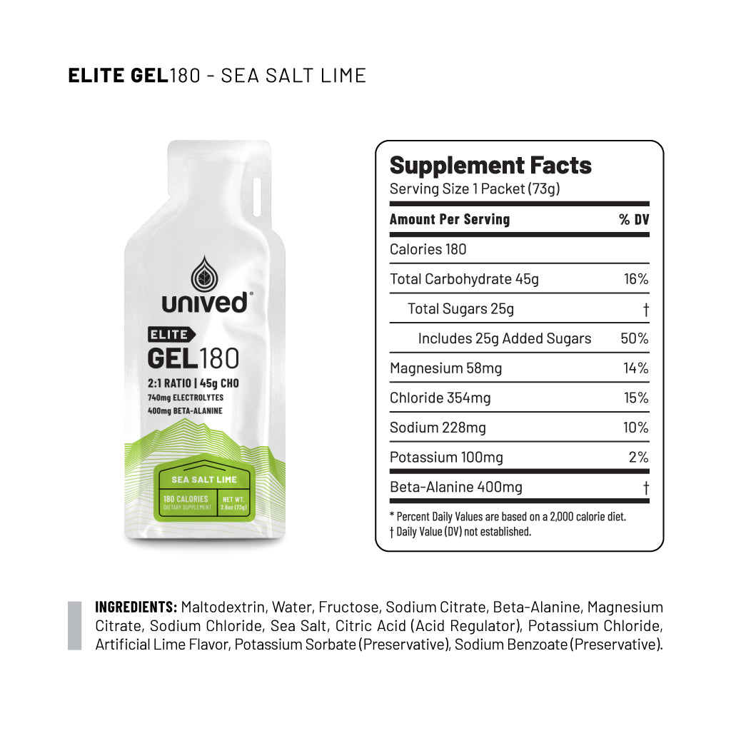 Unived - Elite Gel 180 - Sea Salt Lime