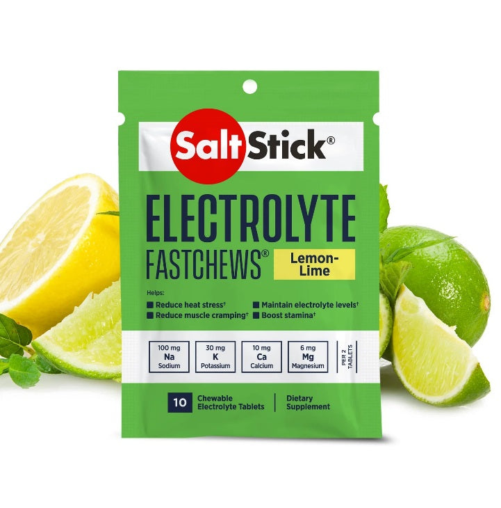 SaltStick - FastChews - Lemon Lime - 10 Tablets Packet