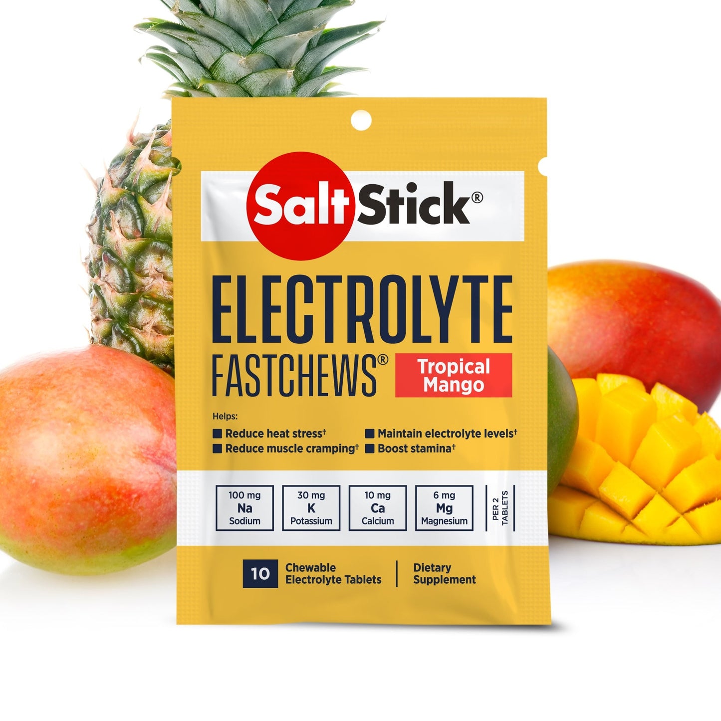 SaltStick - FastChews - Tropical Mango - 10 Tablets Packet
