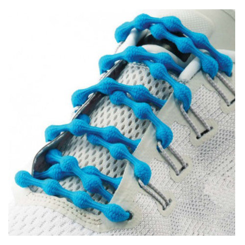 Caterpy - Run No-Tie Shoelaces - Standard (30in / 75cm) - Tropical Blue