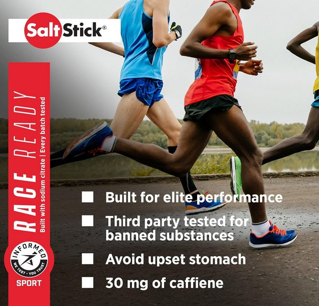 SaltStick - Race Ready Caps Plus (Caffeinated) - 4 Capsule Packet