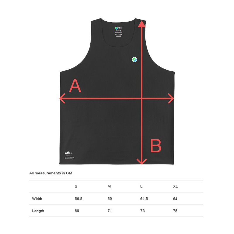 Atlas Collectif - Aeria Fortis Race Tank - Black - Men's