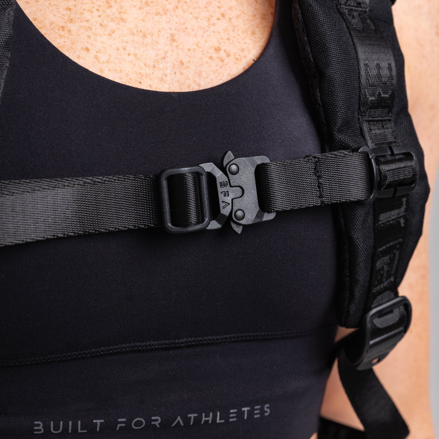 Built for Athletes - Roll Top Backpack - Black