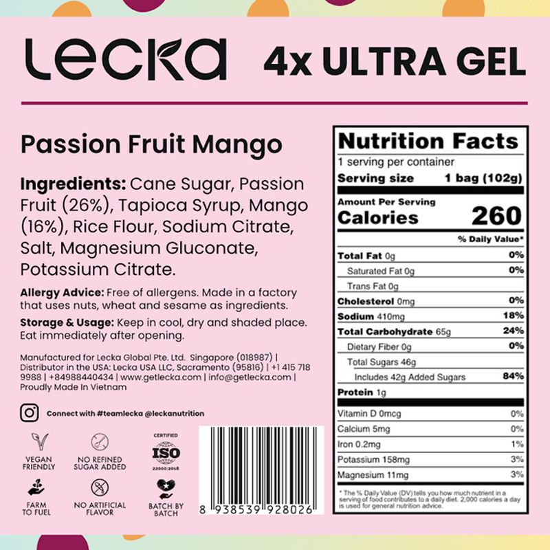 Lecka - Ultra Gel - Passion Fruit Mango