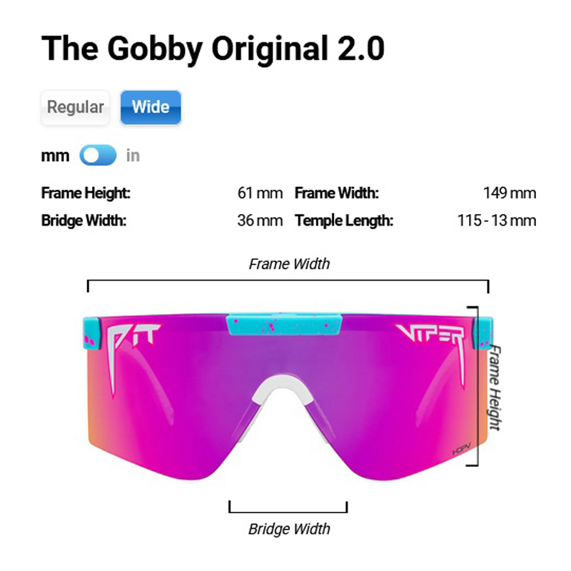 Pit Viper - The Gobby Original - HDPV Polarized Pink - Wide