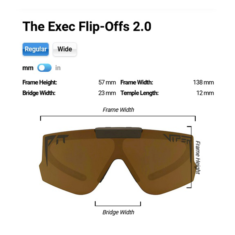 Pit Viper - The Exec Flip-Offs - Gold - Regular