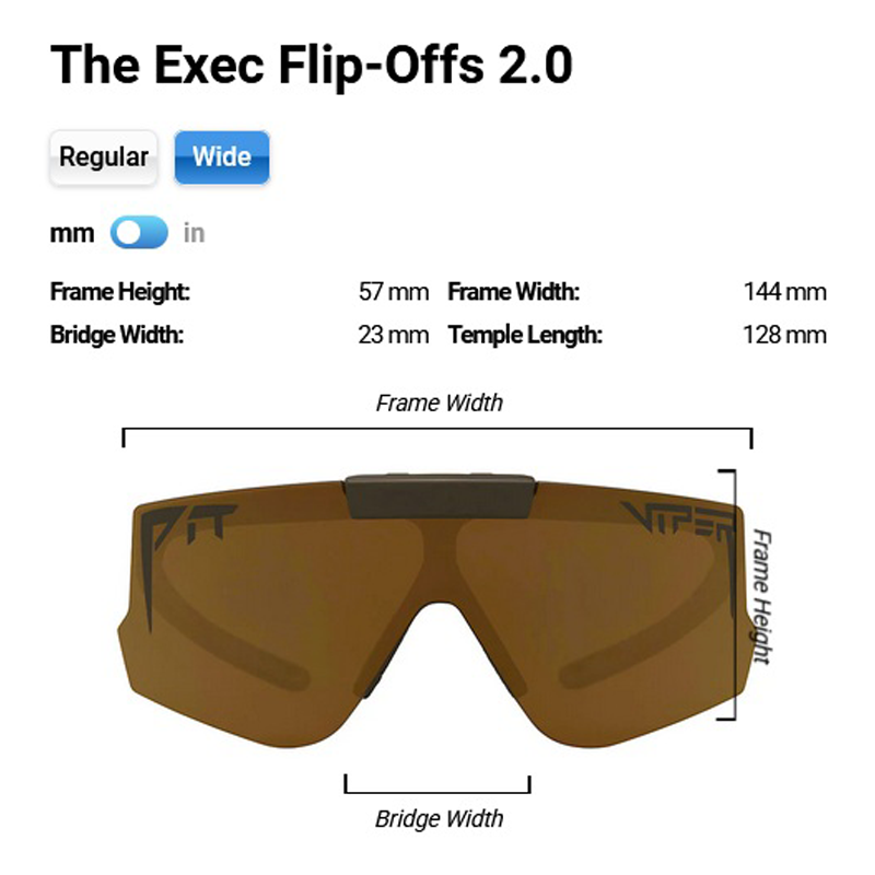 Pit Viper - The Exec Flip-Offs - Gold - Wide