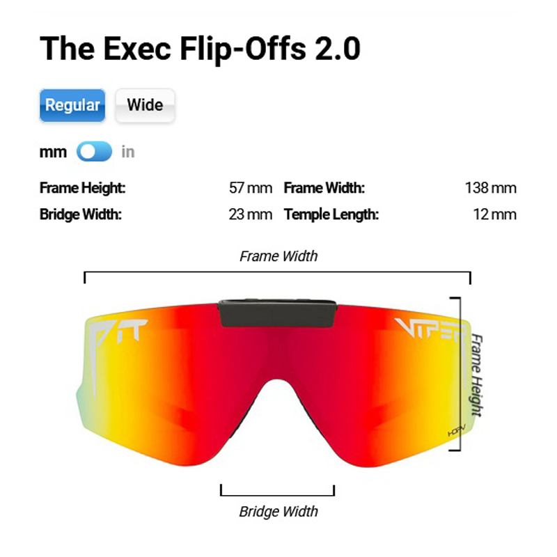 Pit Viper - The Exec Flip-Offs - HDPV Polarized Rainbow - Regular