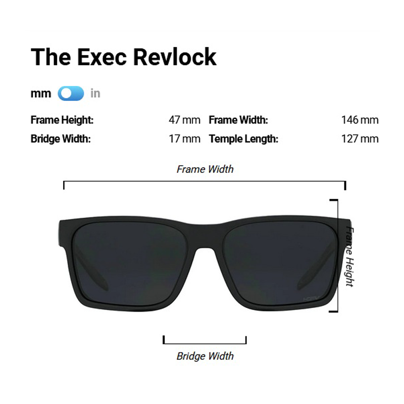 Pit Viper - The Exec Revlock - HDPV Polarized Blue