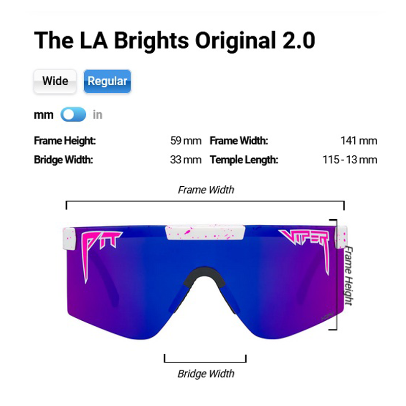 Pit Viper - The LA Brights Original - HDPV Polarized Pink/Purple - Regular