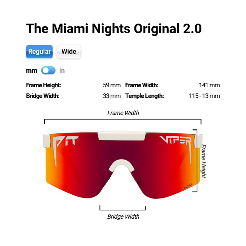 Pit Viper - The Miami Nights Original - HDPV Polarized Rainbow - Regular