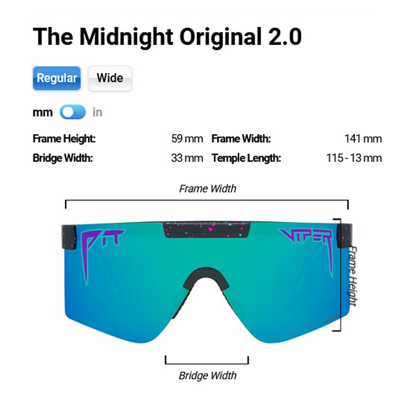 Pit Viper - The Midnight Original - HDPV Polarized Blue - Regular