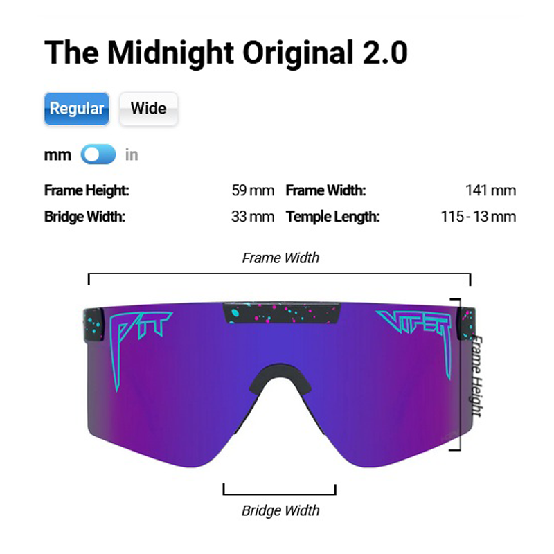 Pit Viper - The Midnight Original - HDPV Polarized Purple - Regular