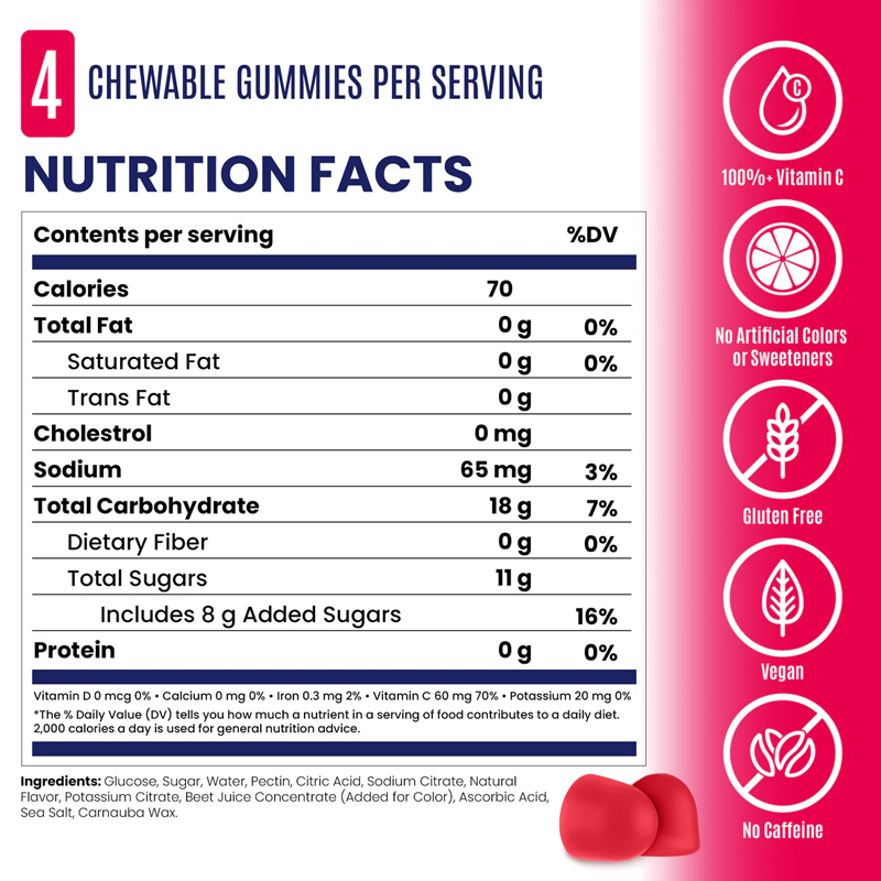 Saltstick - Energy Gummies - Strawberry