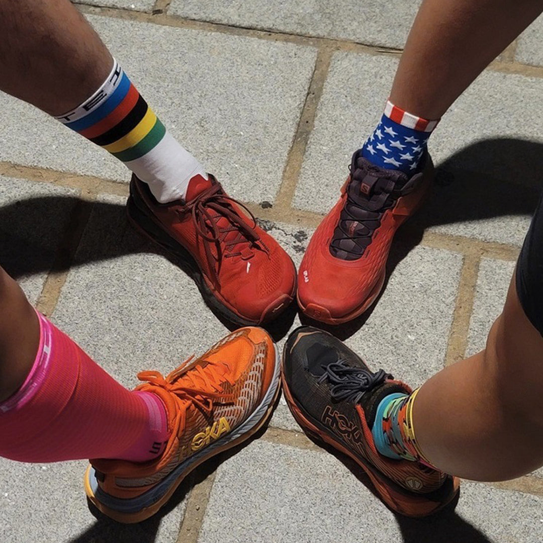 Steigen - 3/4 Length Running Socks - Night Vision