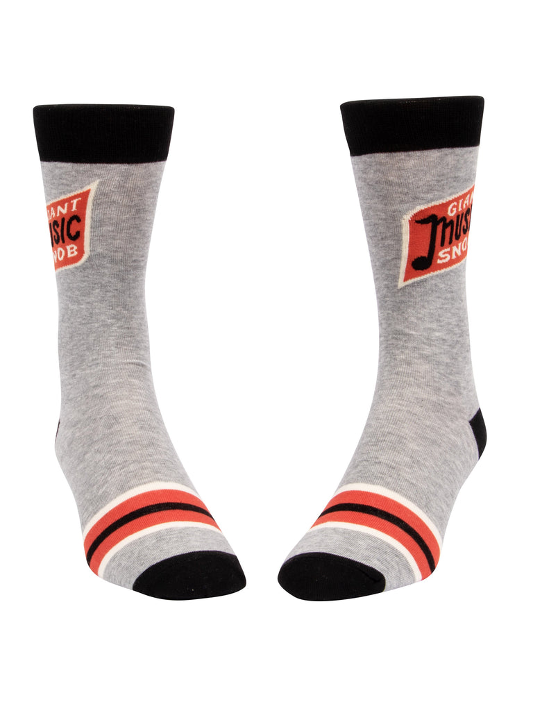 Red Dot Running Company Blue Q Men's Crew Socks Giant Music Snob