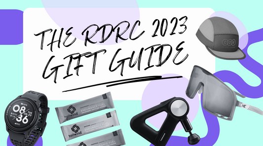 selection of cool gift products for athletes for a 2023 gift guide by Red Dot Running Company