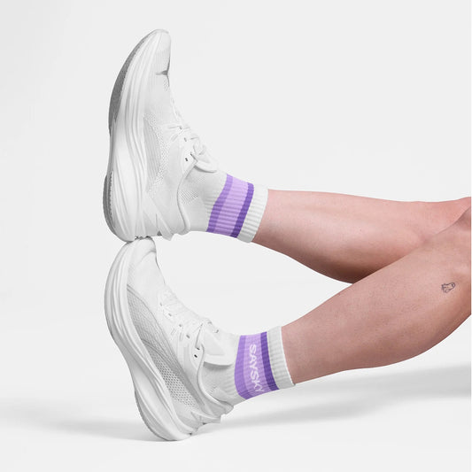 Saysky - Pace Quarter Socks - Purple - Unisex