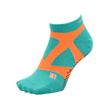 YAMAtune - Spider-Arch Compression - Short Socks - Non-Slip Dots - Green/Orange