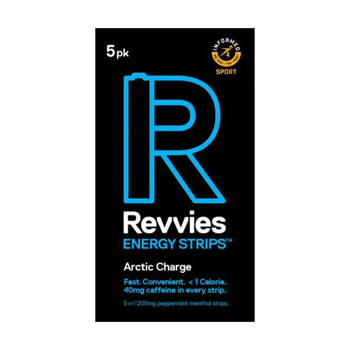Revvies - Energy Strips - Arctic Charge 40mg Caffeine - Pack of 5