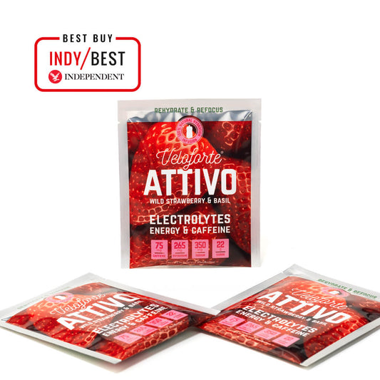 Veloforte - Attivo Fruit Electrolyte Powder (Caffeinated) - Wild Strawberry and Basil