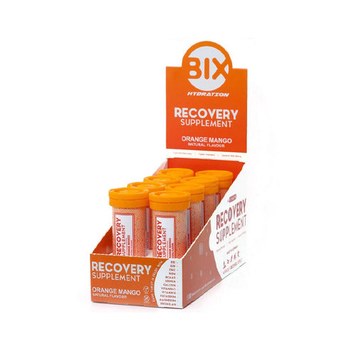 BIX - Recovery Supplement (Orange-Mango Flavour) - Box of 8 Tubes