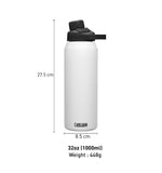 CamelBak - Chute Mag Bottle - 32 oz Stainless Steel Vacuum Insulated - Black