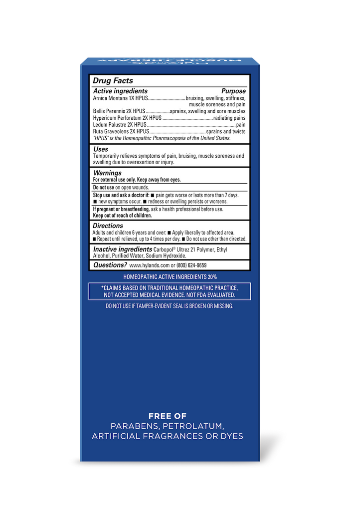 Hyland's Muscle Therapy Gel with Arnica 70.9g Tube Red Dot