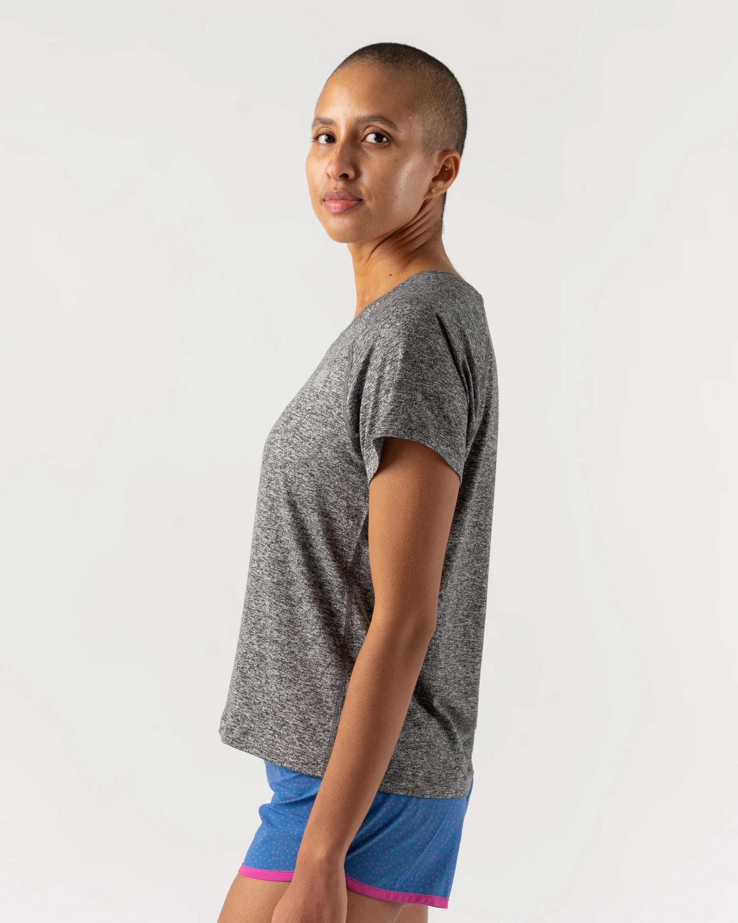 rabbit - EZ Tee Cropped - Charcoal - Women's