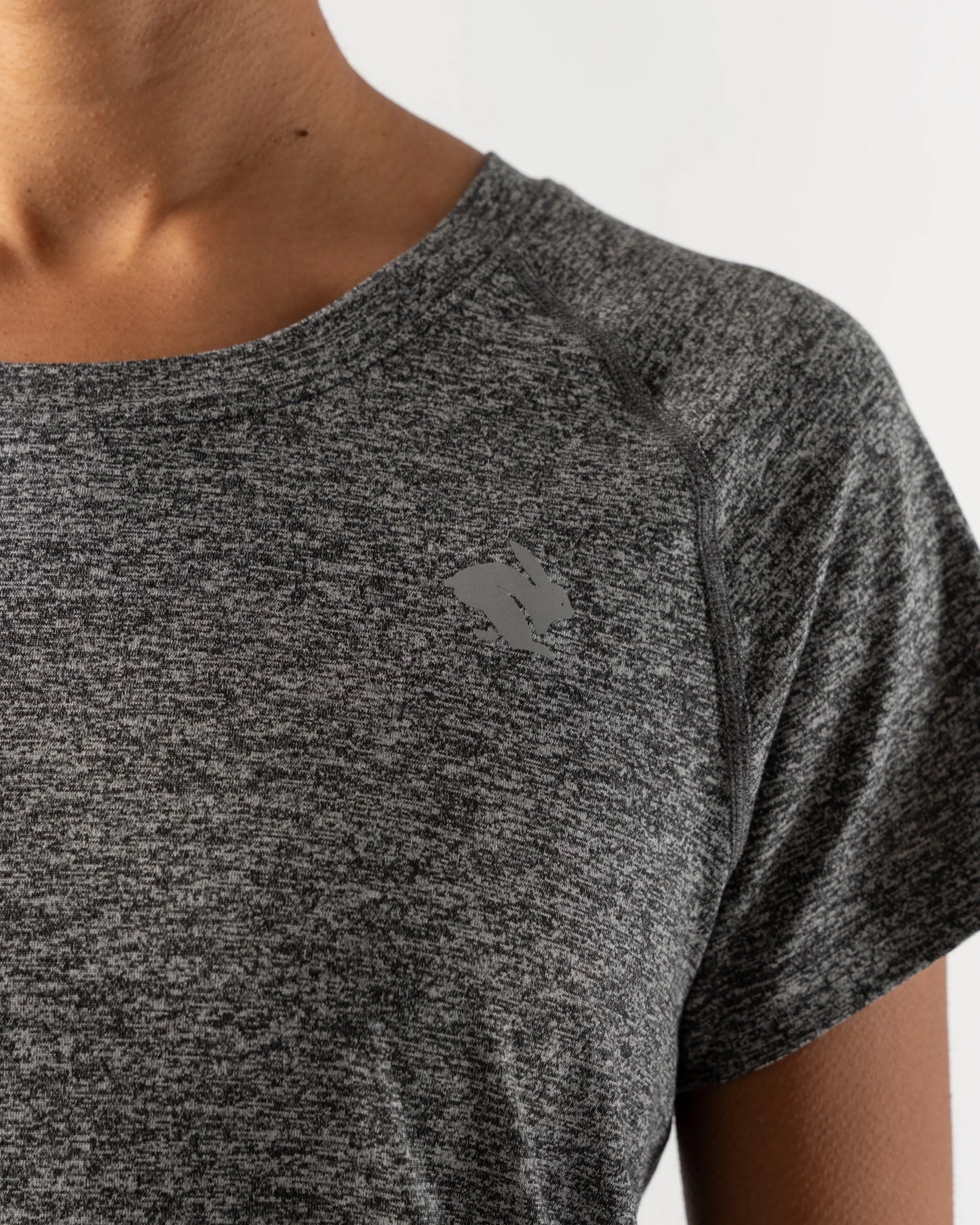 rabbit - EZ Tee Cropped - Charcoal - Women's
