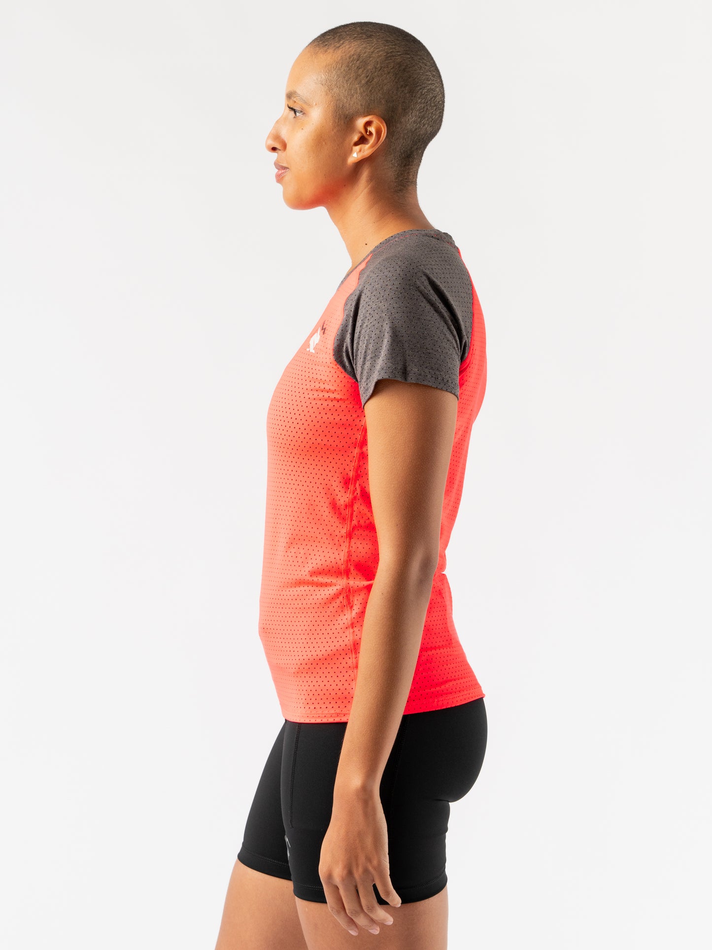 rabbit - EZ Tee Perf SS Trail - Fiery Coral - Women's