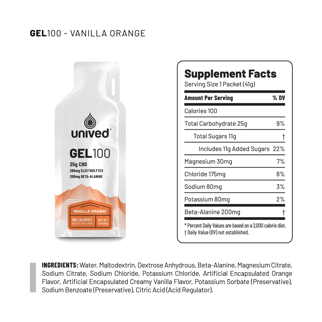 Unived - Gel 100 - Vanilla Orange