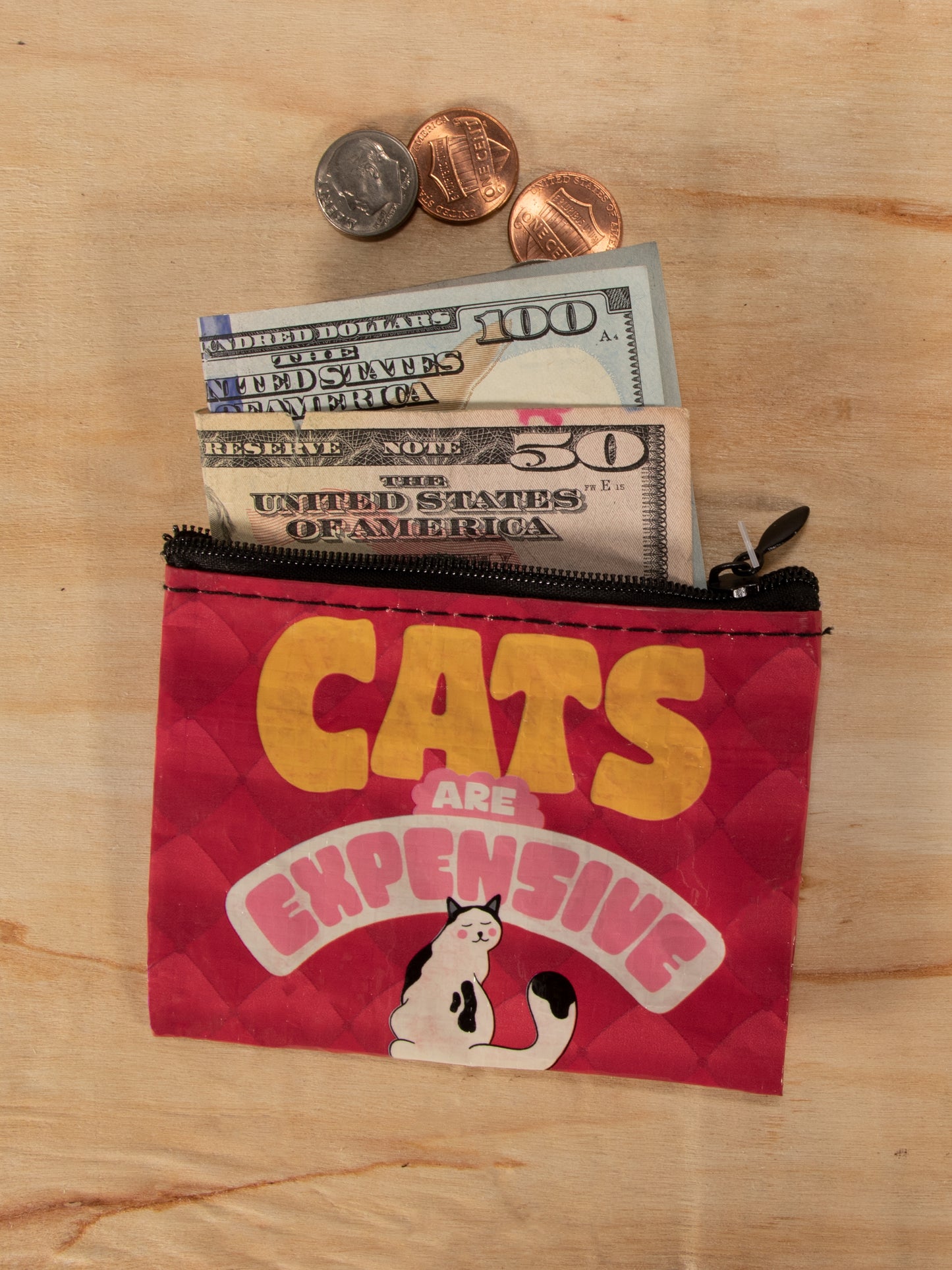 Blue Q - Coin Purse - Cats are Expensive