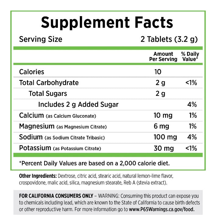 SaltStick - FastChews - Lemon Lime - 10 Tablets Packet