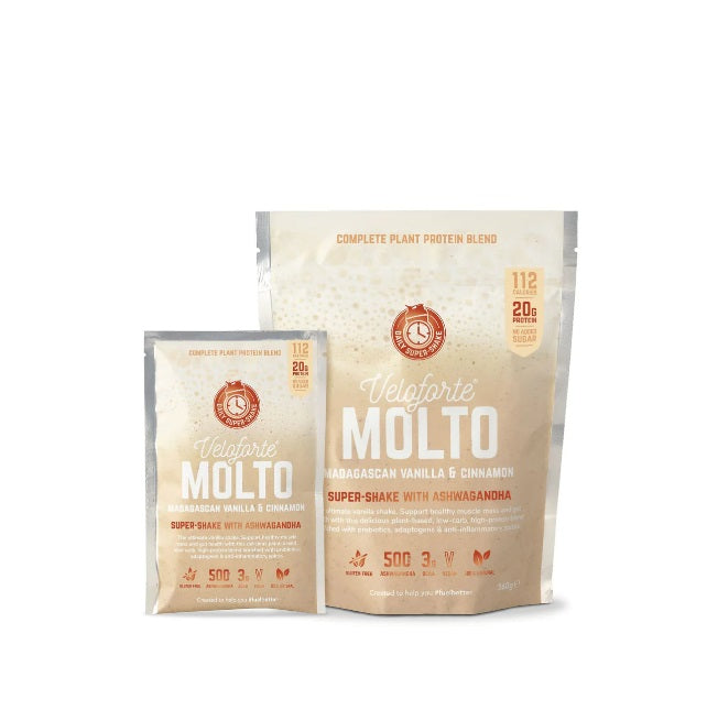 Veloforte - Recovery Protein Shake - Molto  (Madagascan Vanilla & Cinnamon) - 10-Servings