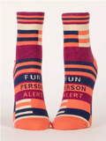 Blue Q - Women's Ankle Socks - Fun Person Alert