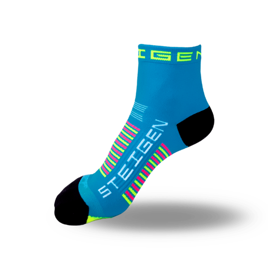 Steigen - 1/4 Length Running Socks - Small Foot - Size 1-6 - Blue