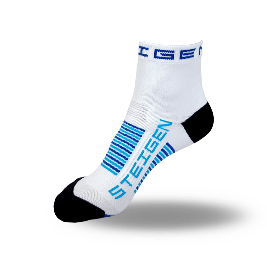 Steigen - 1/4 Length Running Socks - Small Foot - Size 1-6 - White