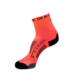 Steigen - 1/2 Length - Running Socks - Fluoro Red