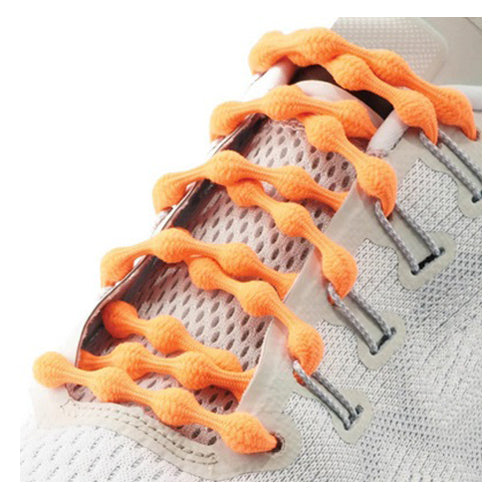Caterpy - Run No-Tie Shoelaces - Standard (30in / 75cm) - Citrus Orange