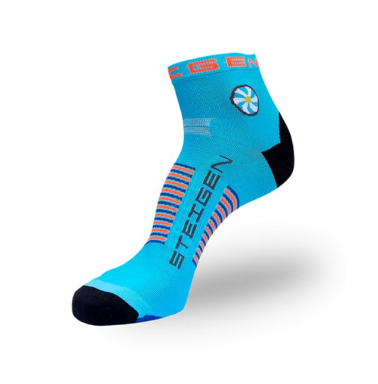 Steigen - 1/4 Length Running Socks - Big Foot - Size 12+ - Blue