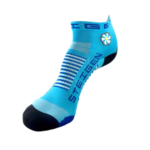 Steigen - 1/4 Length Running Socks - Breezy Blue