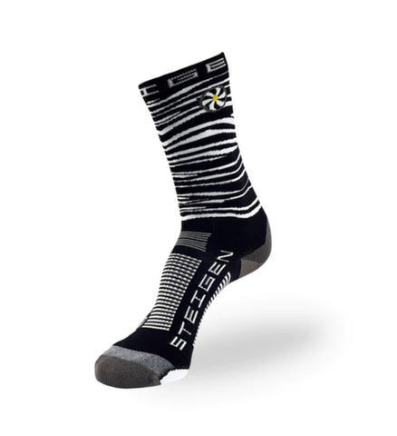 Steigen - 3/4 Length Running Socks - Zebra