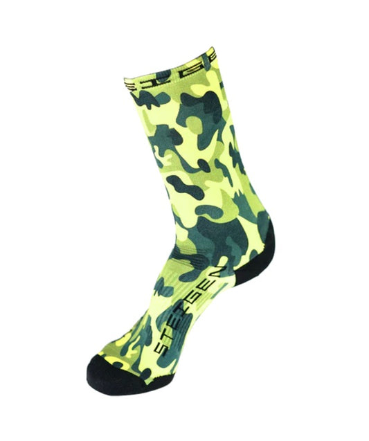 Steigen - 3/4 Length Running Socks - Green Camo