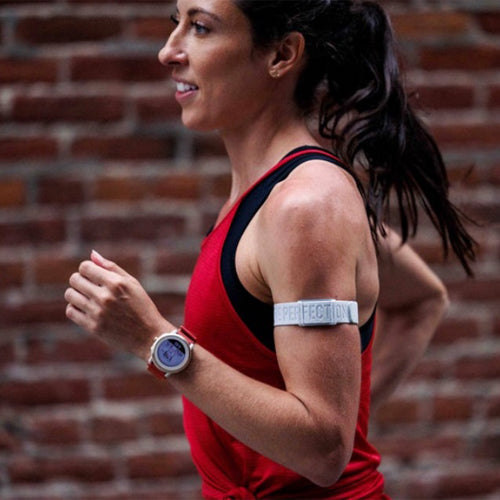 Heart Rate Monitor Fitness Tracker Arm Red Dot Running Company