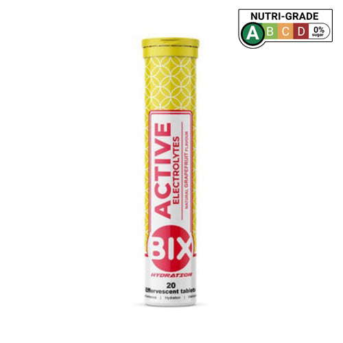 BIX - Active Electrolytes - Grapefruit - Single Tube (20 Tablets) - BB AUGUST 2025