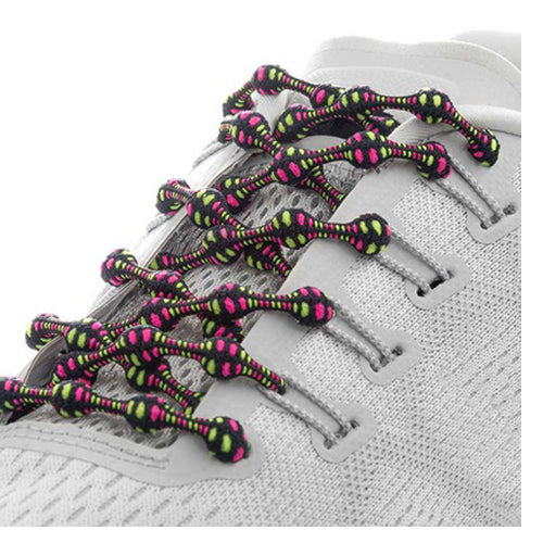 Caterpy - Run No-Tie Shoelaces - Standard (30in / 75cm) - Dark Pop