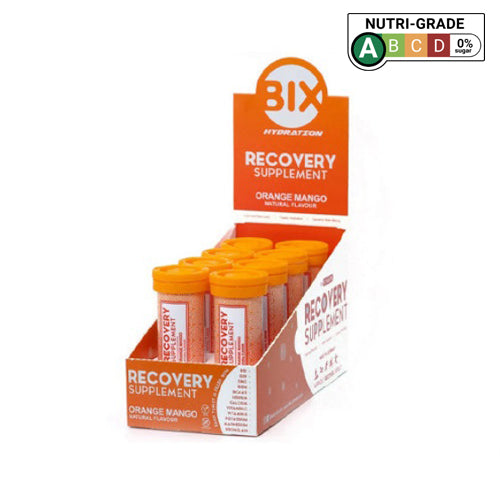 BIX - Recovery Supplement (Orange-Mango Flavour) - Box of 8 Tubes