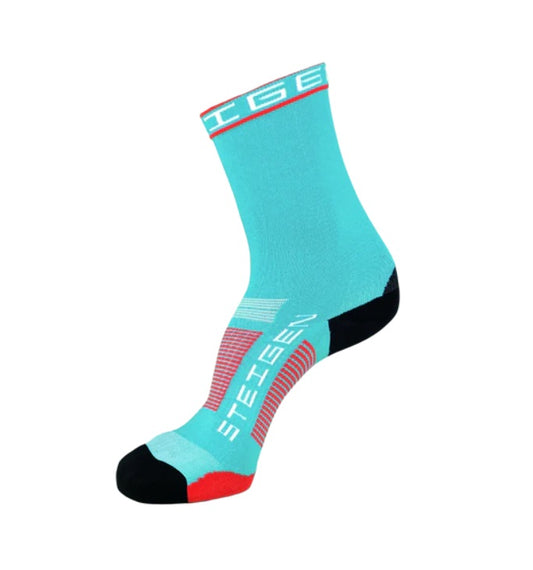 Steigen - 3/4 Length Running Socks - Aqua