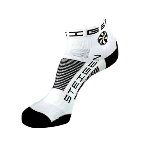 Steigen - 1/4 Length Running Socks - White